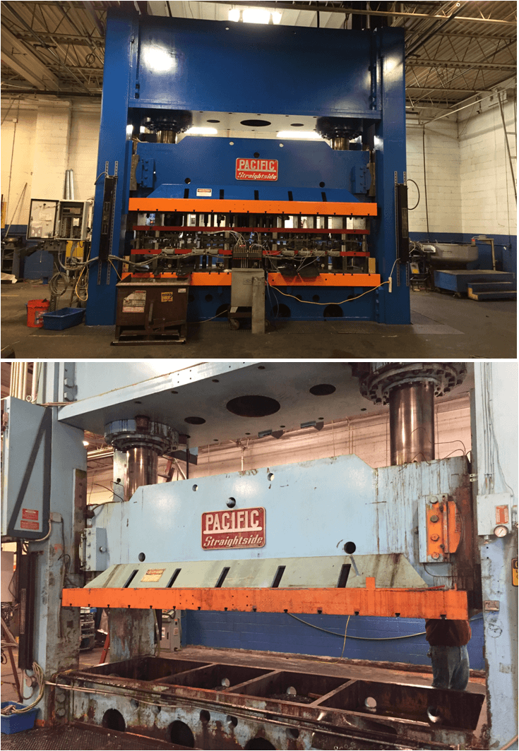 Hydraulic Press rebuild before and after